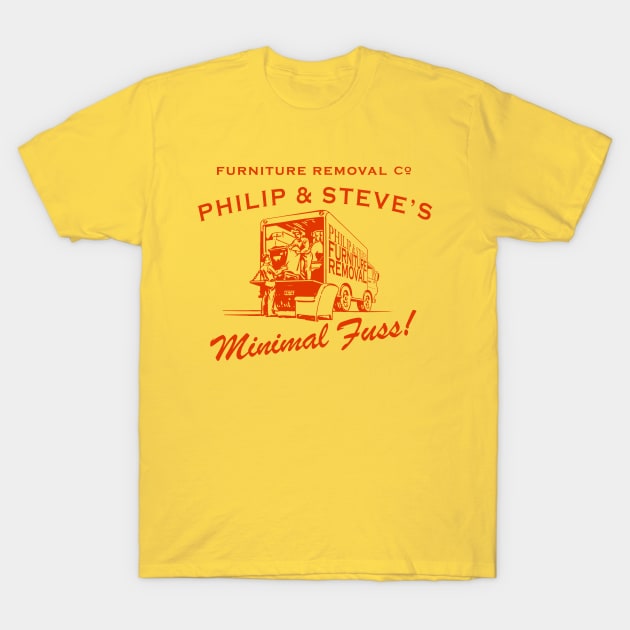 Philip & Steve's Furniture Removal Co. (red) T-Shirt by Joada